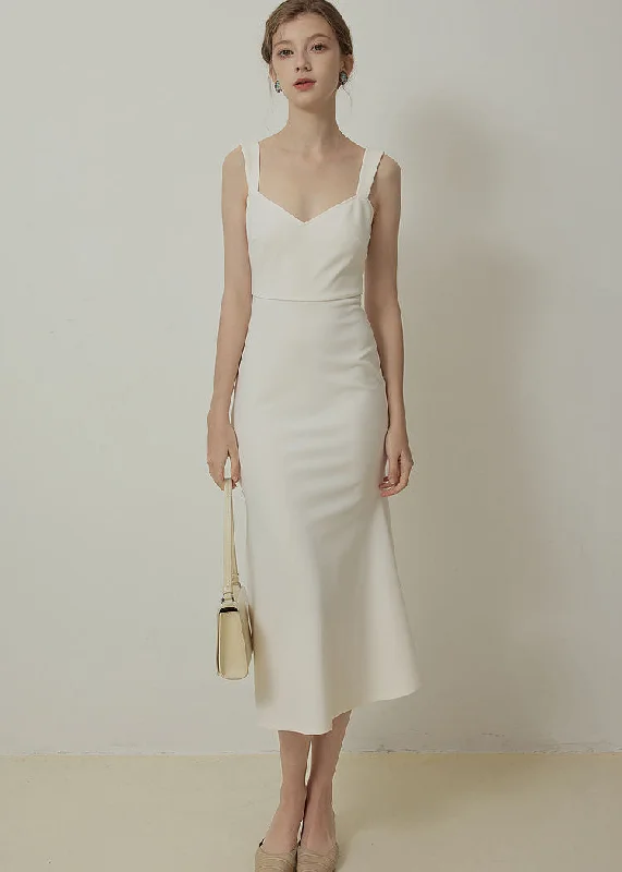 White Spaghetti  Dress
