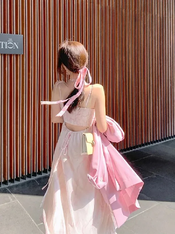 short pink dress