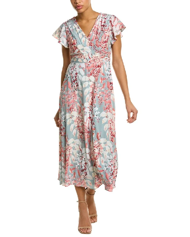 Adrianna Papell Midi Dress Fashionable Plaid Midi Dress