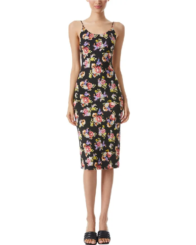 alice + olivia Delora Midi Dress Comfortable Geometric Print Midi Dress