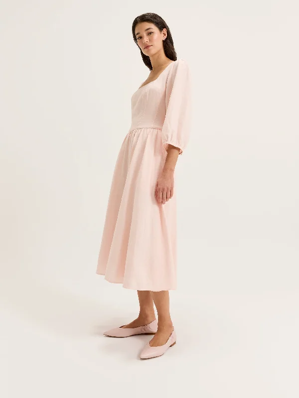 Coppelia Midi Dress Fashionable High-Low Midi Dress