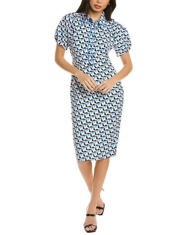 Diane von Furstenberg New Elly Midi Dress Trendy Bodycon Midi Dress