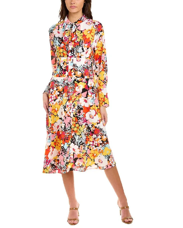 Gracia Floral Midi Dress Fashionable A-Line Midi Dress