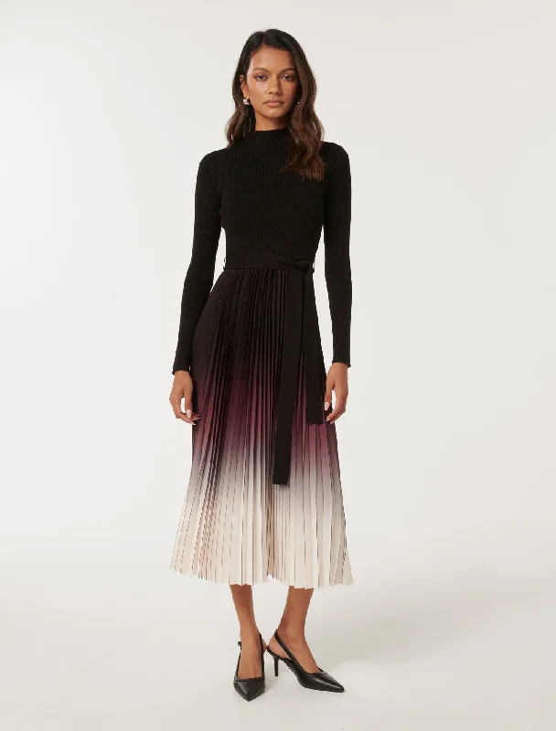 Harmony Petite Midi Dress Chic Off-Shoulder Midi Dress