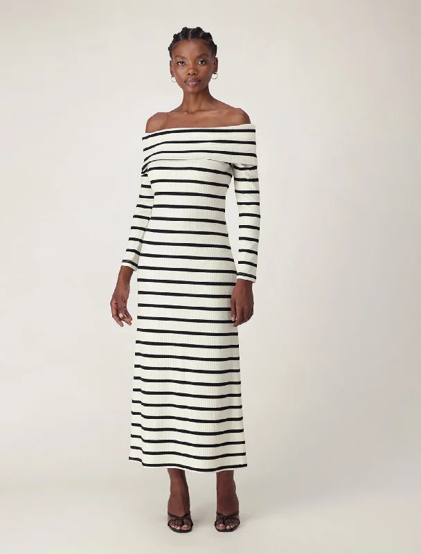 Louise Long Sleeve Midi Dress Trendy Long Sleeve Midi Dress
