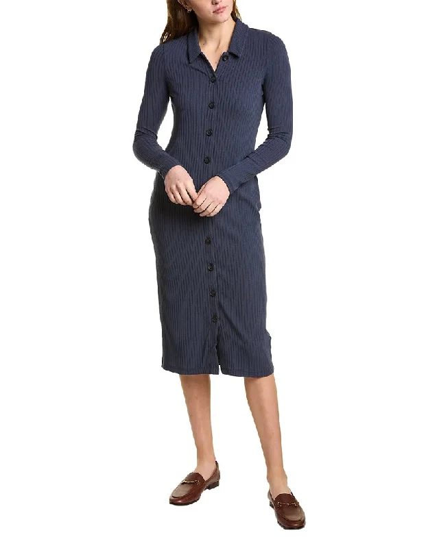 Madewell Polo Midi Dress Stylish Button-Up Midi Dress