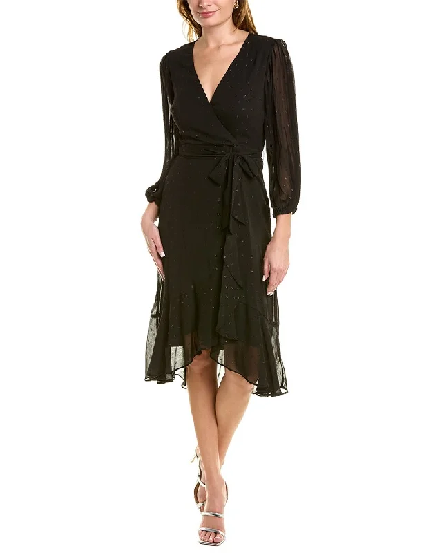 Maison Tara Clip Dot Midi Dress Stylish Animal Print Midi Dress