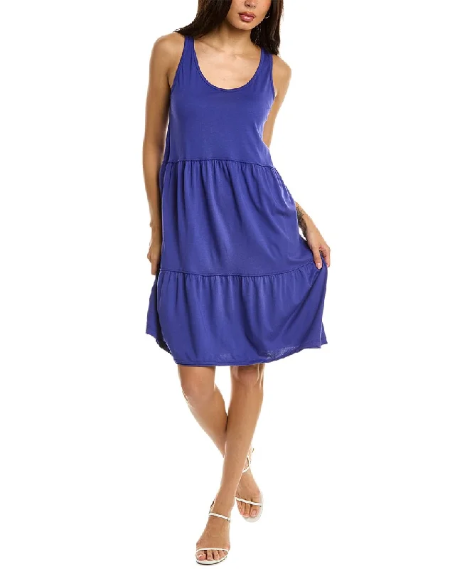 Michael Stars Monica Midi Dress Stylish Color Block Midi Dress