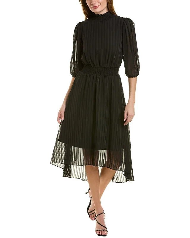 Nanette Nanette Lepore Blake Midi Dress Trendy Ruffled Sleeve Midi Dress