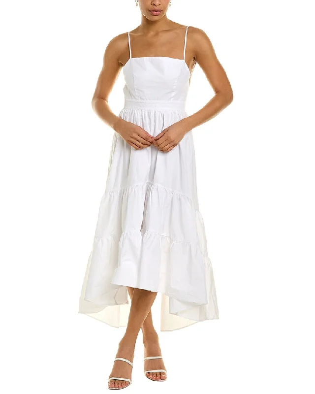 o.p.t Dionne Midi Dress Chic Lace Detail Midi Dress