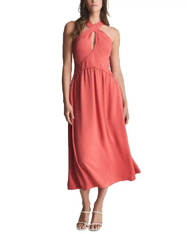 Reiss Orla Halter Midi Dress Trendy Shift Midi Dress