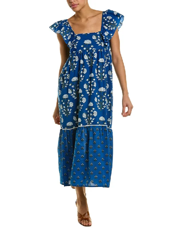 Ro's Garden Jimmy Midi Dress Elegant Velvet Midi Dress