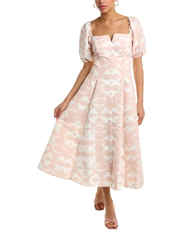 Sachin & Babi Shannon Midi Dress Stylish Color Block Midi Dress