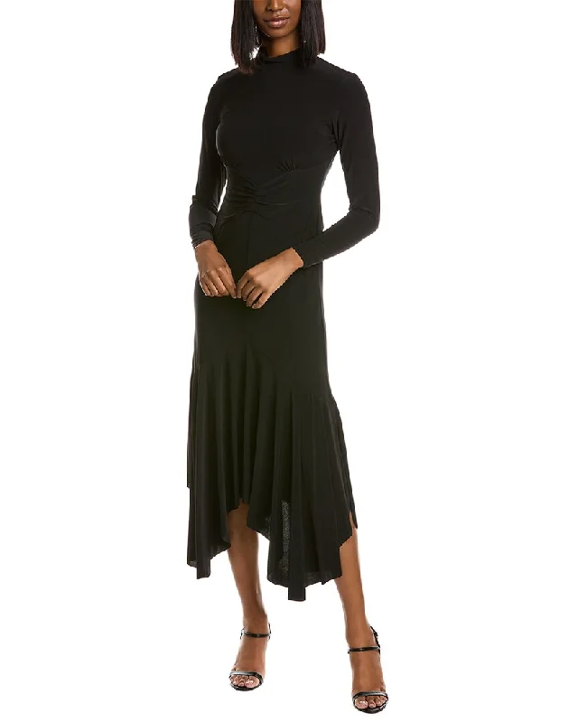 Taylor Shirred Midi Dress Fashionable Skater Midi Dress