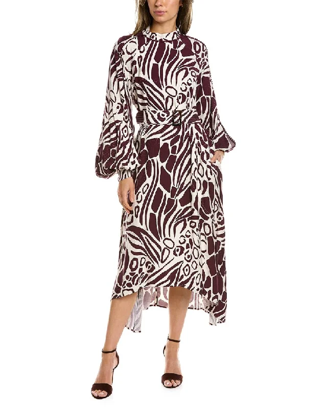 Ted Baker Giraft Midi Dress Trendy Smocked Waist Midi Dress