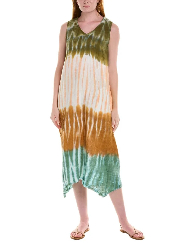 XCVI Gauze Midi Dress Chic Bohemian Midi Dress