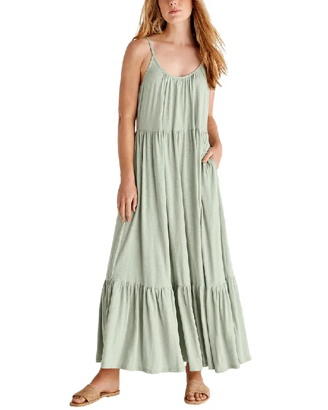 Z SUPPLY Lido Slub Midi Dress Stylish Midi Dress with Cuffs