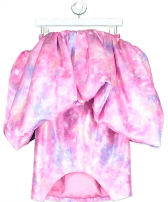 ANNAKIKI Pink Galaxy Runway Mini Dress UK 8