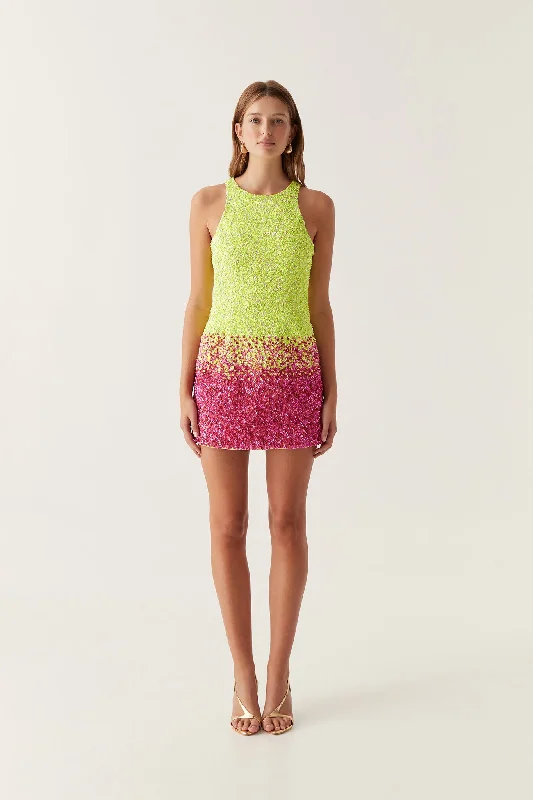Calypso Ombre Mini Dress Fashionable Summer Mini Dress
