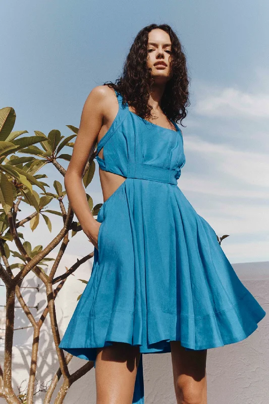 Clara Tie Back Mini Dress Stylish Summer Mini Dress