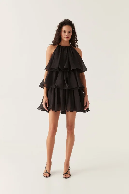 Claudia Tiered Mini Dress Classic Casual Mini Dress