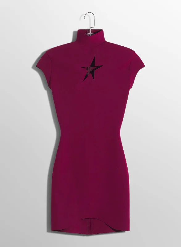 deep red star mini dress Classic Solid Mini Dress