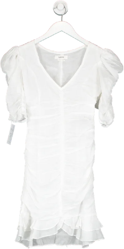 Étoile Isabel Marant White Marant Etoile Sireny Cotton-voile Mini Dress UK XS/S