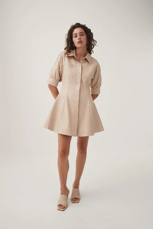 Flourisher Braided Mini Dress Modern Satin Mini Dress