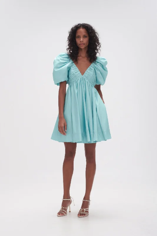 Gabrielle Plunge Mini Dress Elegant Velvet Mini Dress