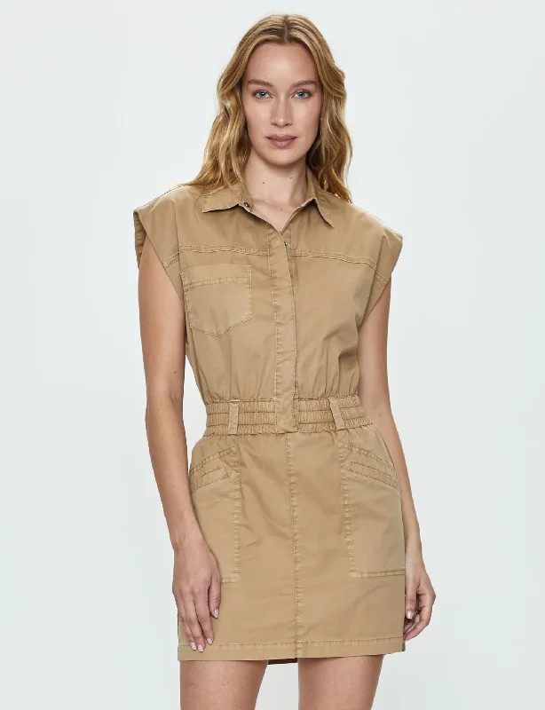 Rosie Mini Dress, Coconut Trendy Button-Detail Mini Dress