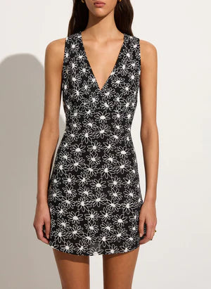 NADJA MINI DRESS - LA ISLA FLORAL Fashionable Mini Dress with Frills