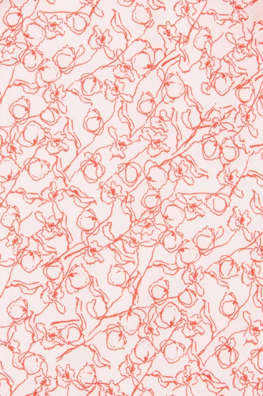 PENNE MINI DRESS - MICRO CALLA PRINT/VERMILLION Cozy Cotton Mini Dress
