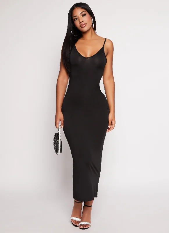 Daisy V Neck Bodycon Maxi Dress