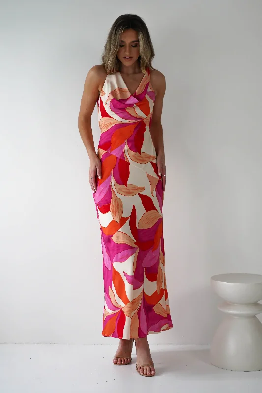 Cher Printed Maxi Dress | Mixed Print