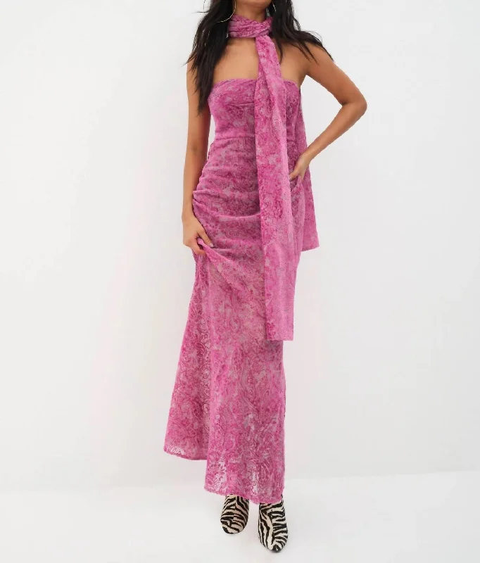 Francesca Maxi Dress In Purple