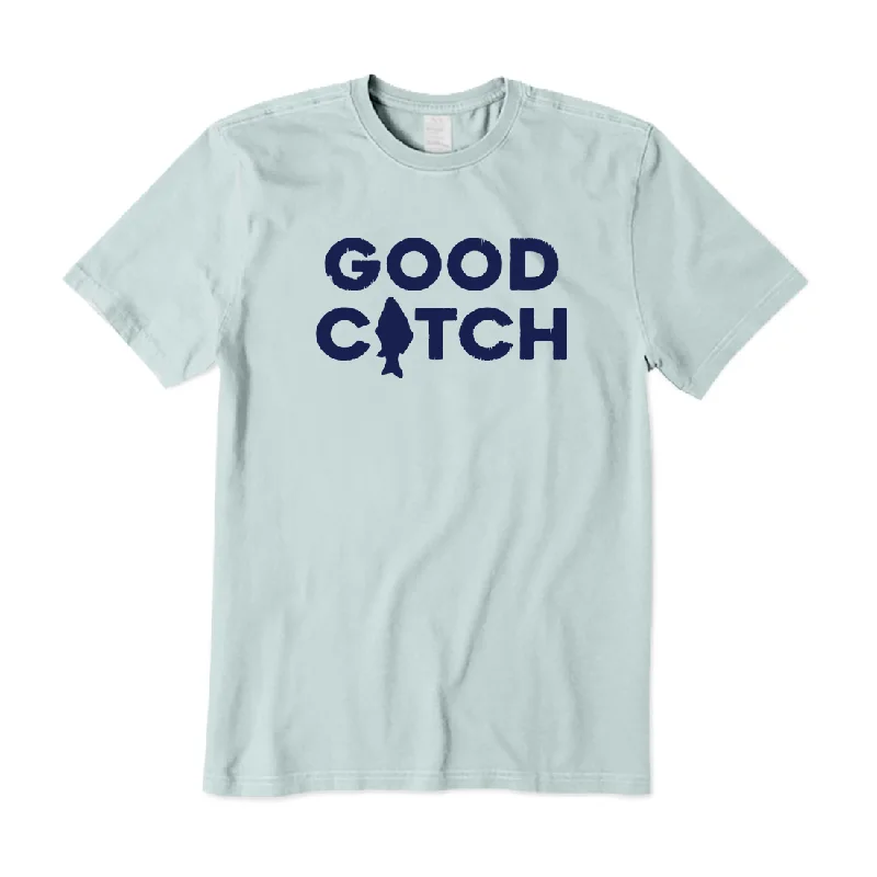 Good Catch T-Shirt Beaded Sequined Faux Fur