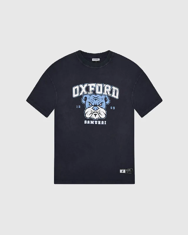 OC: 00-14 - Women's Oxford T-Shirt - Navy Fashionable Trendy Casual