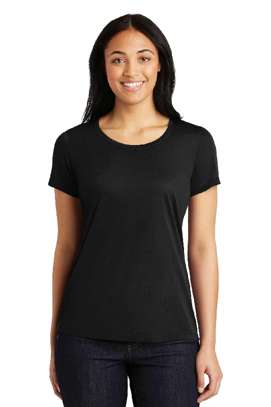 Sport-Tek Ladies PosiCharge Competitor™ Cotton Touch™ Scoop Neck Tee. LST450 Embroidered Appliqued Beaded