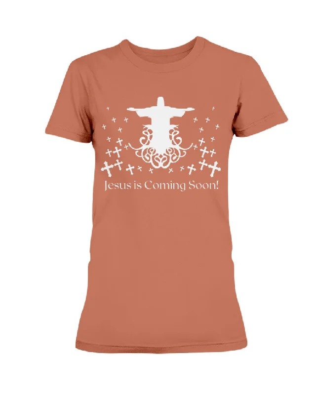 T-Shirt Women's Jesus is Coming White