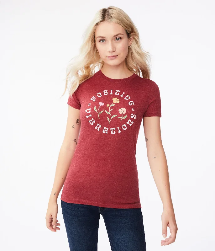 Aeropostale Positive Vibrations Floral Graphic Tee***