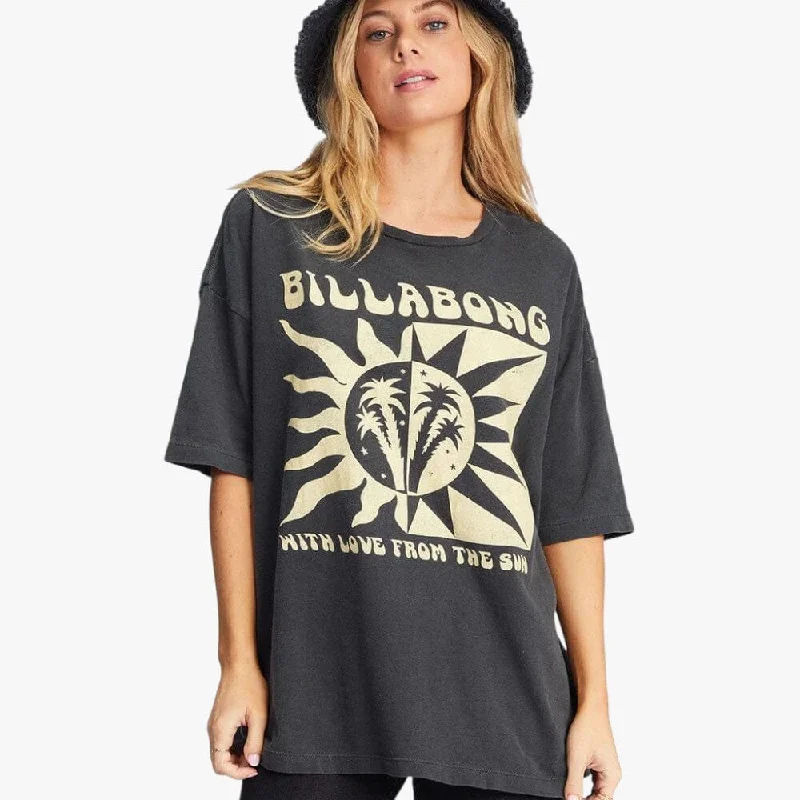 Billabong Womens With Love From The Sun Tee Black