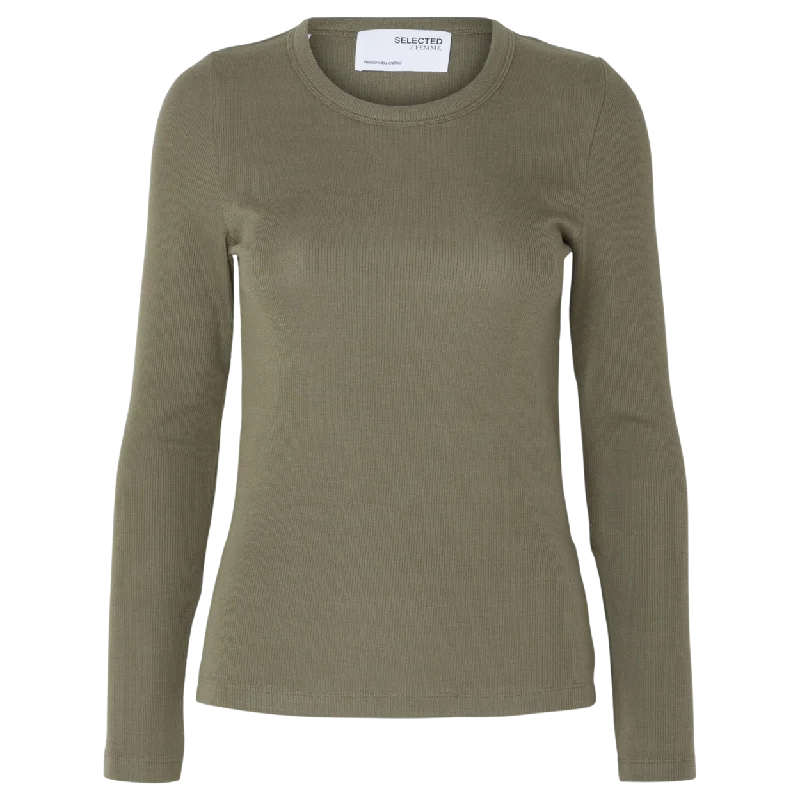 Selected Femme Dianna Long Sleeved O-Neck T-Shirt