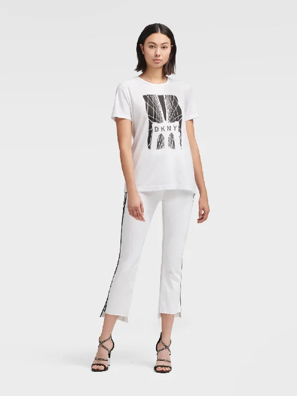 DKNY BROOKLYN BRIDGE LOGO T-SHIRT