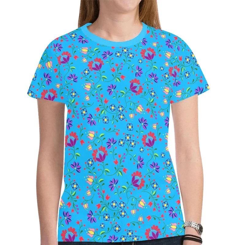 Fleur Indigine Ciel T-shirt for Women