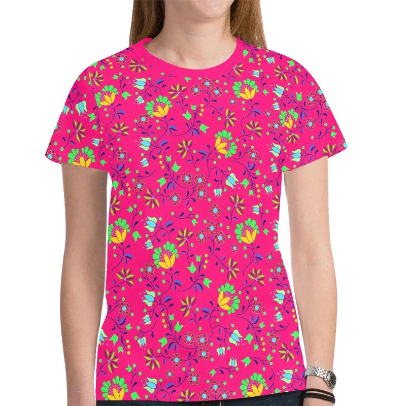 Fleur Indigine Rouge T-shirt for Women