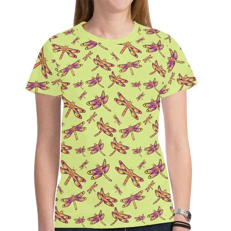 Gathering Lime T-shirt for Women