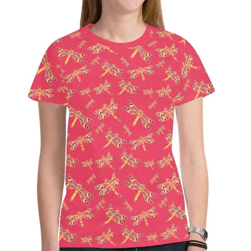 Gathering Rouge T-shirt for Women