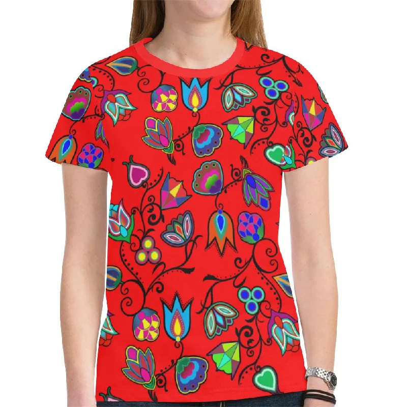 Indigenous Paisley Dahlia T-shirt for Women