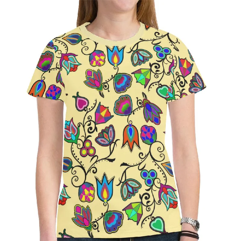 Indigenous Paisley Vanilla T-shirt for Women