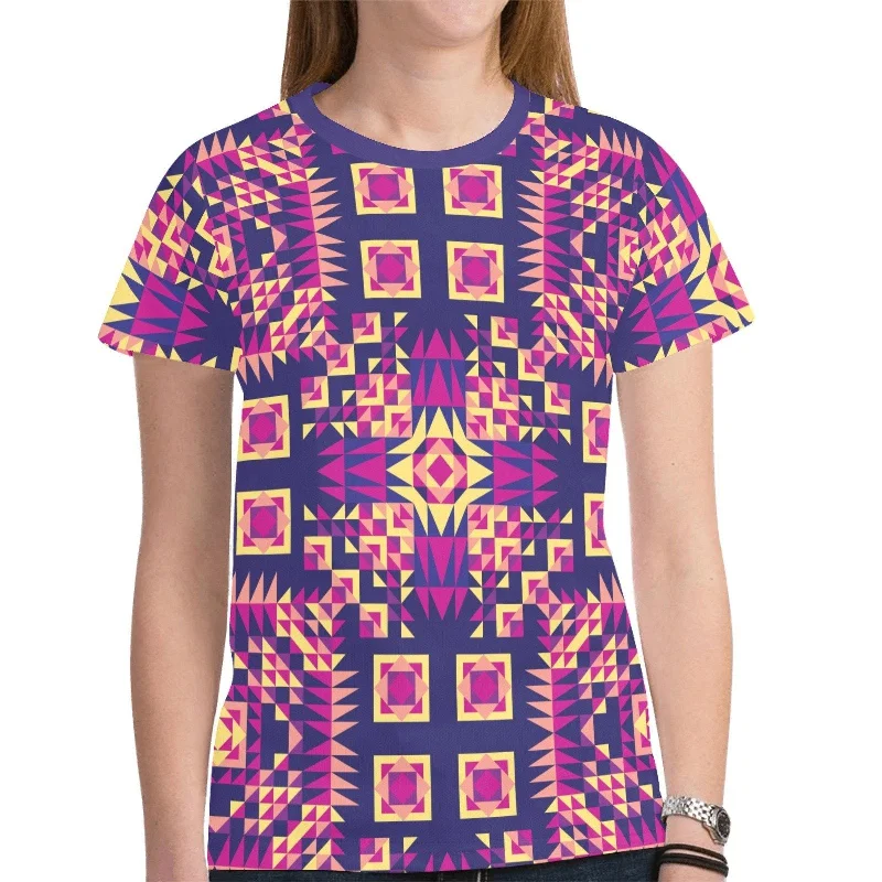 Kaleidoscope Bleu T-shirt for Women